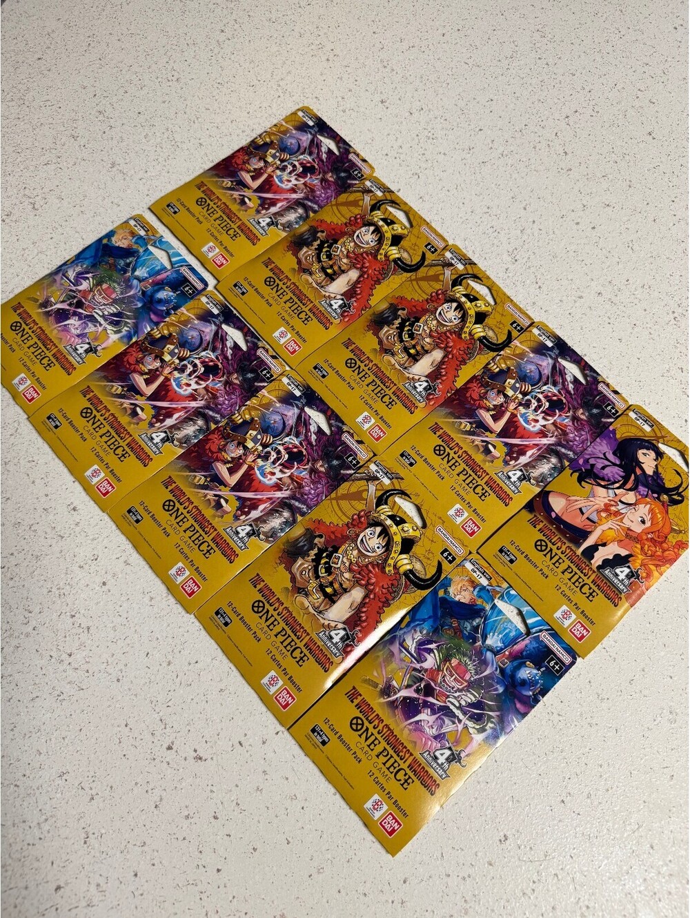 10x One Piece World's Strongest Warriors Sleeved Booster Packs OP17